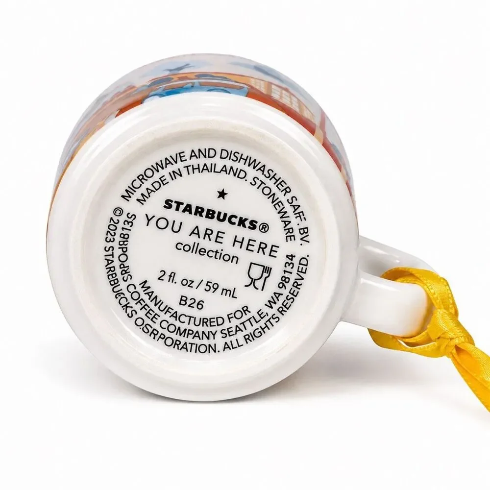 Starbucks Thailand You Are Here 2oz Ornament Mug NIB Discontinued YAH